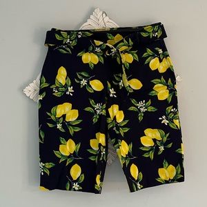 Attyre Lemon Print Bermuda Shorts